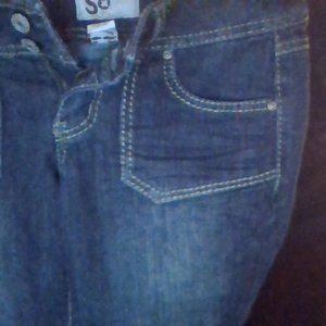 girls' denim capri pants